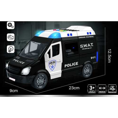Toys-shop Choice Friction Αστυνομικό Βανάκι Με Φως Και Ήχο JA133324 | Toys-shop.gr