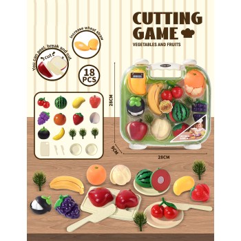 Toys-shop Choice Σετ Βαλιτσάκι Με Φρούτα Που Κόβονται JU119261 | Toys-shop.gr