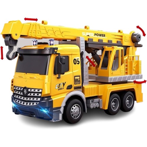 Toys-shop Choice Τηλεκατευθυνόμενο Όχημα Γερανός Με Ήχο Και Φως JF107296 | Toys-shop.gr