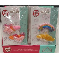 Globo Pin-Up Hair Clips (Set Of 2) – 5 Colors/Designs  | Toys-shop.gr