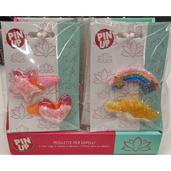 Globo Pin Up Κλιπ Μαλλιών (Σετ 2Τμχ) 5 Χρώματα/Σχέδια  | Toys-shop.gr