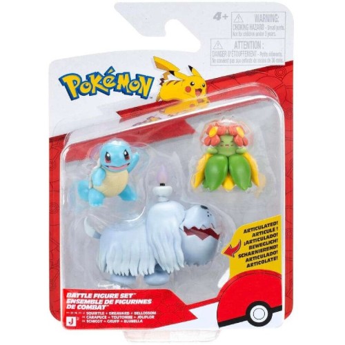 Jazwares Pokemon Set With 3 Battle Figures Squirtle, Dewgong, Bellossom JW095155-W29 | Toys-shop.gr