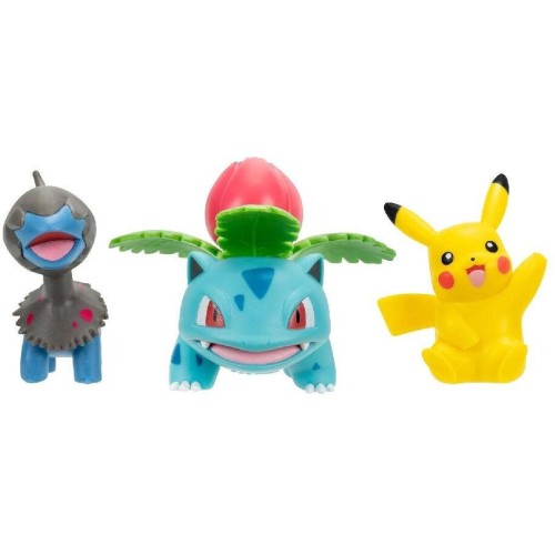 Jazwares Pokemon Set With 3 Battle Figures Pikachu, Deino, Ivysaur  JW095155-W29 | Toys-shop.gr