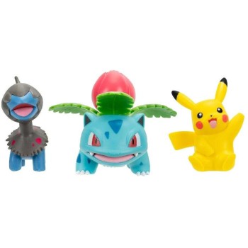 Jazwares Pokemon Σετ Με 3 Φιγούρες Μάχης Pikachu, Deino, Ivysaur JW095155-W29 | Toys-shop.gr