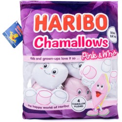 Real Fun Toys Haribo Λούτρινο Snack Chamallows Με 4 Μίνι Λούτρινα Marshmallows 32.55-0101/CHAMALLOWS 5015934926383