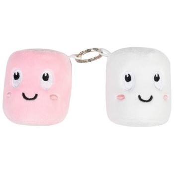 Real Fun Toys Haribo Plush Keychain 10Cm – Chamallows Marshmallows 32.55-0116 5015934968758