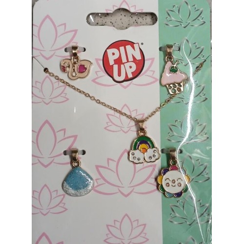 GLOBO Necklace With A Charm + 4 Additional Decorative Elements  8014966428329