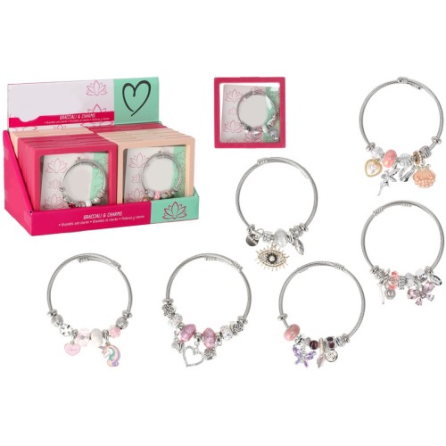 Globo Metal Bracelet With Charm  8014966426905
