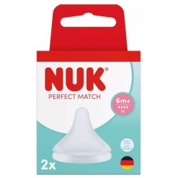 Nuk Perfect Match Θηλές Από Σιλικόνη Μικρής Ροής 2Τμχ Μεγεθός XL 1024035 4008600445555
