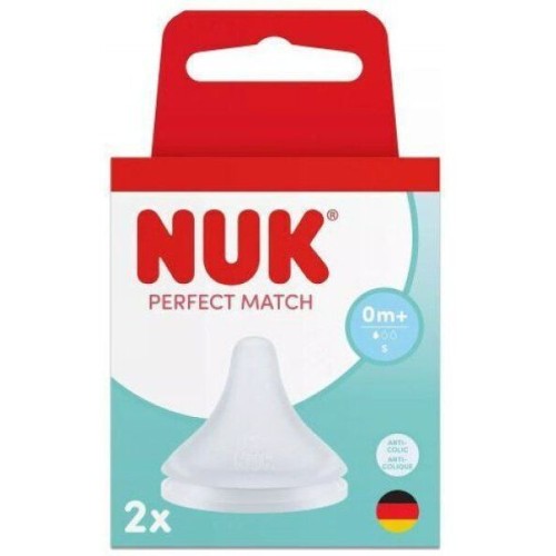 Nuk Perfect Match Θηλές Από Σιλικόνη Μικρής Ροής 2Τμχ Μεγεθός S 10124032 4008600445586