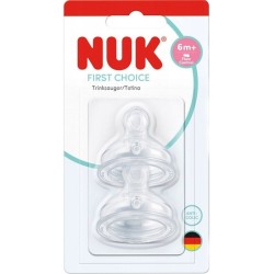 Nuk First Choice Θηλές Από Σιλικόνη Για 6+ Μηνών 2Τμχ 10124049 4008600445654