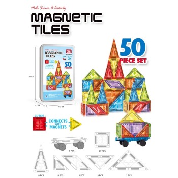 Toys-shop Choice Μαγνητικά Πλακίδια 50 Τμχ JK198383 6990526983830