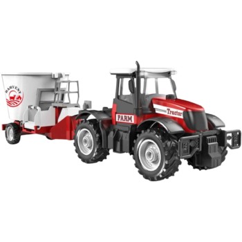 Toys-shop Choice Friction Τρακτέρ Με Ρυμουλκούμενο Αναδευτήρα Με Φως Και Ήχο JA136414 6990526364141