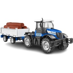 Toys-shop Choice Friction Τρακτέρ Με Ρυμουλκούμενο Μεταφοράς Κορμών Με Φως Και Ήχο JA136415 6990526364158