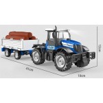 Toys-shop Choice Friction Farm Tractor And Log Cargo Trailer With Light And Sound JA136415 6990526364158