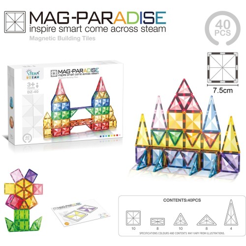 Toys-shop Choice Magnetic Building Blocks 40Pcs JK200559 | Toys-shop.gr