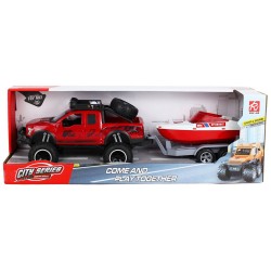 Toys-shop Choice 1:16 Friction Power Car Set With Light,Sound,3*AG13 Battery JA135939 | Toys-shop.gr