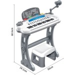 Toys-shop Choice 37Key Electronic Organ With Light,Music(4*AA Without Battery) JM103940 | Toys-shop.gr