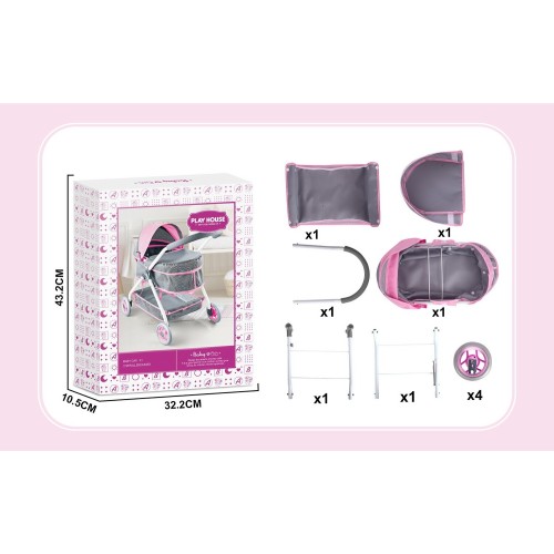 Toys-shop Choice 3-In-1 Καροτσάκι Μωρού JH061444 6990526614444