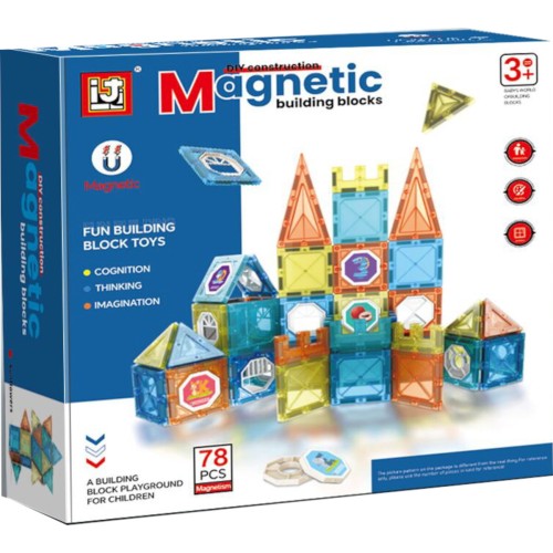 Toys-shop Choice Μαγνητικά Τουβλάκια 78PCS JK197950 6990526979505