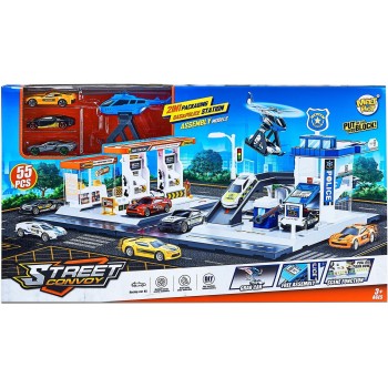 Toys-shop Choice Service Station Σταθμός Με 3 Μεταλλικά Αυτοκίνητα JK198427 6990526984271