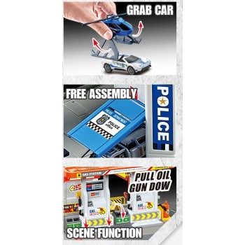 Toys-shop Choice Service Station Σταθμός Με 3 Μεταλλικά Αυτοκίνητα JK198427 6990526984271