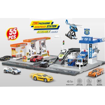 Toys-shop Choice Service Station Σταθμός Με 3 Μεταλλικά Αυτοκίνητα JK198427 6990526984271