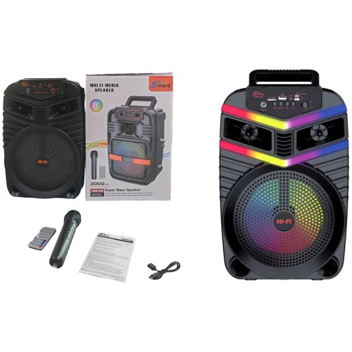 Toys-shop Choice 8"Multi-Media Ηχεία Με Δυναμικό LED JM105334 6990526053342