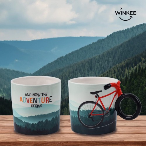 Winkee Adventure Bicycle Coffee Cup Tea Cup 500 ml 18136 4260767642127