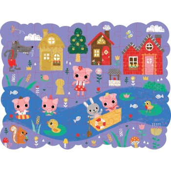 susaeta Book and Puzzle in Box: The Three Little Pigs 2904 9786182244432