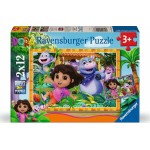Ravensburger 2x12 pcs Puzzle Dora the Explorer 3000-0455 4005555041986