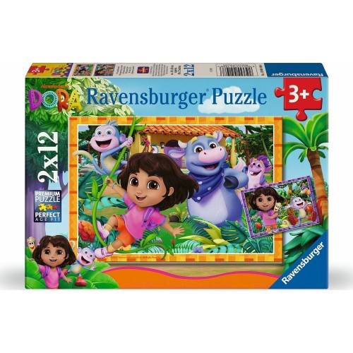 Ravensburger Παζλ 2x12 Τεμ. Ντόρα η Εξερευνήτρια 3000-0455 4005555041986