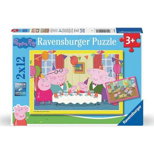 Ravensburger 2x12 pcs Puzzle Peppa and Friends 3000-0455 4005555040170
