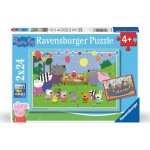 Ravensburger 2x24 pcs Puzzle Peppas Party 3000-0455 4005555040187