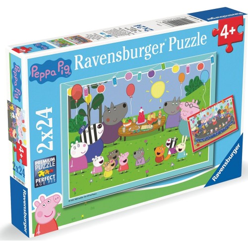 Ravensburger 2x24 pcs Puzzle Peppas Party 3000-0455 4005555040187