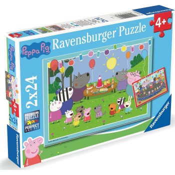 Ravensburger Παζλ 2x24 Τεμ. Το Πάρτι της Πέππα 3000-0455 4005555040187
