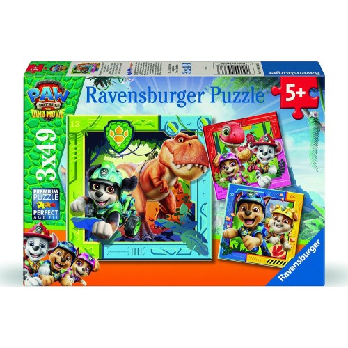 Ravensburger 3x49 pcs Puzzle Paw Patrol Dino Movie 3000-0455 4005555043683