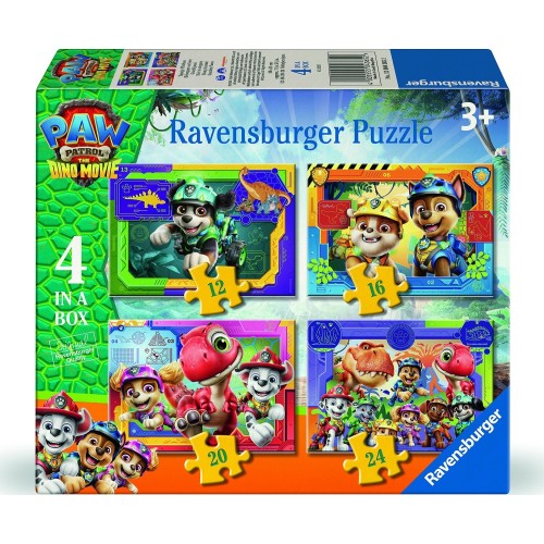 Ravensburger Παζλ 4 σε 1 Paw Patrol Dino Movie 3000-0455 4005555043652