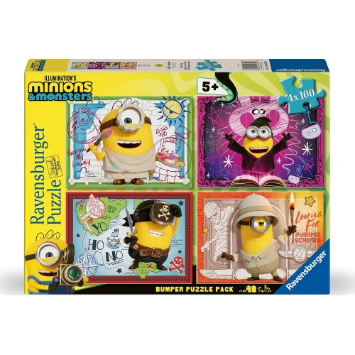 Ravensburger 4x100 pcs Puzzles Minions 3 3000-0455 4005555043539