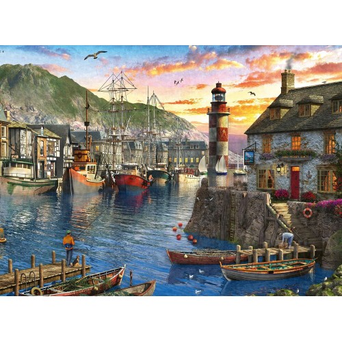 Ravensburger 500 pcs Puzzle Sunrise at the Port 12000212 4005555002123
