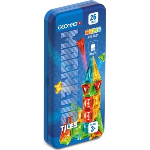 Geomag Magnetic Tiles Mini Σετ Ταξιδίου 26τμχ. 0401.PF.334.106.00 7640122241061