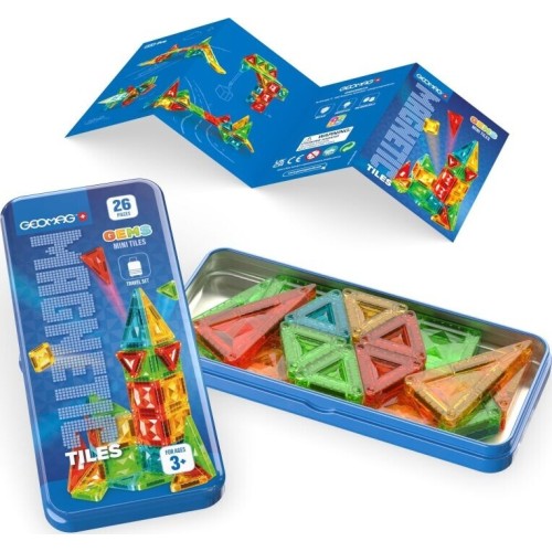 Geomag Magnetic Tiles Mini Travel Set 26pcs. 0401.PF.334.106.00 7640122241061