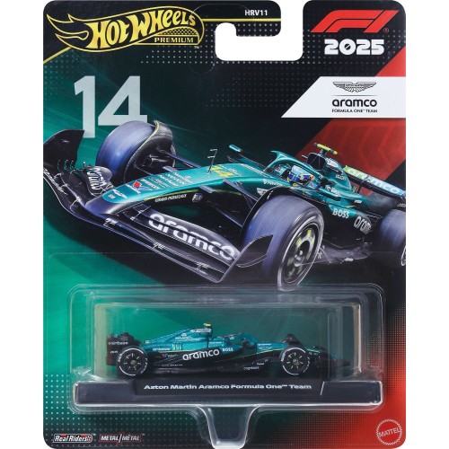 Mattel Hot Wheels 1:64 Scale Premium Die-cast Formula 1 Collectible Toy Race Car (styles May Vary) HRV11 / JKD97 194735347704