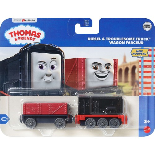 Mattel fisher-price τομας το τρενακι - deluxe τρενακια με βαγονι diesel + troublesome truc JLB63 / JLT28 194735368785