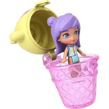 Mattel polly pocket polly mini - ο κοσμος της polly σετακια 8 σχέδια pineapple monkey comp polly mini - ο κοσμος της polly σετακ