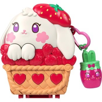 Mattel polly pocket polly mini - ο κοσμος της polly σετακια 8 σχέδια picnic bunny compact polly mini - ο κοσμος της polly σετακι