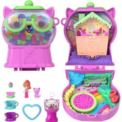 Mattel polly pocket polly mini - ο κοσμος της polly σετακια 8 σχέδια gumball kitty compact polly mini - ο κοσμος της polly σετακ
