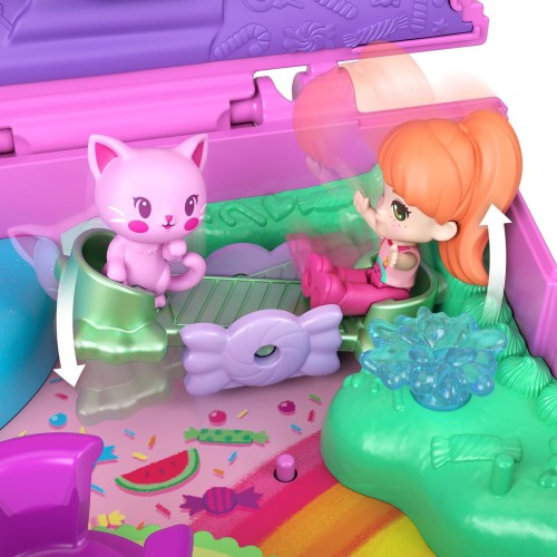 Mattel polly pocket polly mini - ο κοσμος της polly σετακια 8 σχέδια gumball kitty compact polly mini - ο κοσμος της polly σετακ