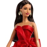 Mattel Barbie Signature 2026 Holiday Barbie Fashion Doll, Seasonal Collector, Brown Hair With Red Gown With Bow Detail JJX67 194