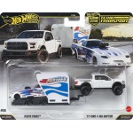 Mattel Hot Wheels Team Transport Truck & Race Car, Gift for Racing Collectors FLF56 / JHX97 194735338276